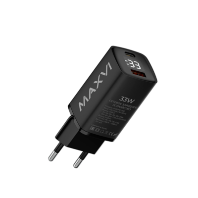 Адаптер для телефона Maxvi A402PD LED black 4409 от магазина Zakaz43