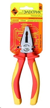 Плоскогубцы и пассатижи Плоскогубцы универс. диэлектрические 150мм ЭНКОР (19010) 1/6/60 — фото, цена, купить