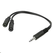 Видеокабели и переходники Переходник (3.5mm Jack M - 2x3.5mm Jack F) SPARKS SP3000 — фото, цена, купить