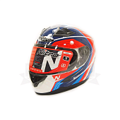 Мотошлемы NITRO N2400 PIONEER (White/Red/Blue), размер L — фото, цена, купить