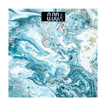 Весы напольные MAXTRONIC MAX-289 голубая абстракция — фото, цена, купить