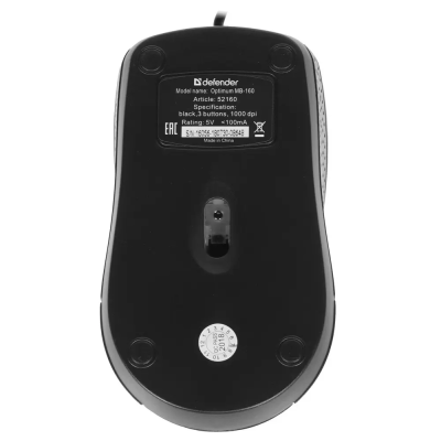 Мыши Defender Optimum MB-160 черный 52160 от магазина Zakaz43