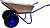 2 Тачка строительная двухколёсная "Эконом синяя" (Корона) 100л., 200кг, 0,7мм, 3,25-8  d25,4 мм тележка