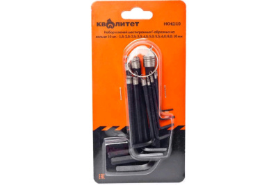 Шестигранники Набор ключей шестигранных Квалитет на кольце 10 шт. НКИШ-10  от магазина Zakaz43