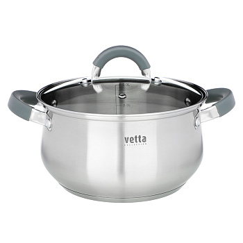 Кастрюли VETTA Вена 822-064 3,6л. со стекл. крышкой, индукция — фото, цена, купить