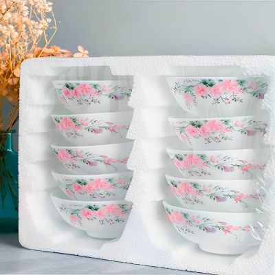 Тарелки,миски,салатники Набор салатников JEWEL 10 предметов Розель 6999 стеклокерамика ПС0088-48 6999 от магазина Zakaz43