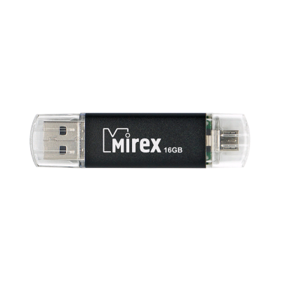 Флэш память USB 16GB Mirex Smart Черный USB/microUSB (13600-DCFBLS16) 13600-DCFBLS16 от магазина Zakaz43