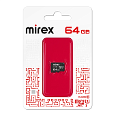Карты памяти micro SDHC 64GB Class 10, UHS-I, U1 Mirex (13612-MC10SD64) — фото, цена, купить