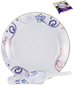 Набор для торта 2 пр Аврора Алия 30см керам 113-19046