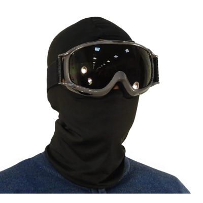 Мотоочки PHOENIX 633-4 черн. (незапотевающие стекло, широкий ремешок) 633-4 от магазина Zakaz43