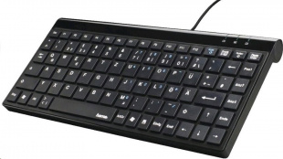 Hama R1050449 черный USB slim для ноутбука Клавиатура