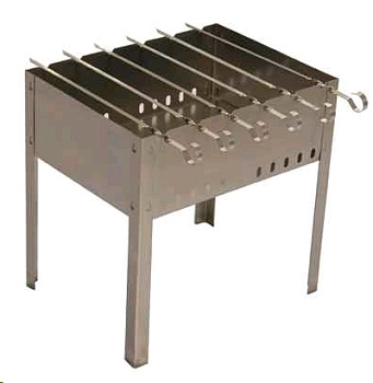 Мангал Разборный 500*310*500 сталь 0,9мм +6шампуров ПИКНИЧОК *УЦЕНКА