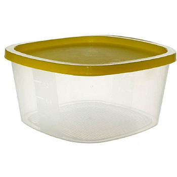 Посуда для микроволновки Контейнер для СВЧ и заморозки 1,55л квадратный Микс Пастель  — фото, цена, купить