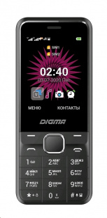 Digma Linx A241 32Mb черный Телефон мобильный