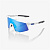 100% Speedcraft Matte White / HIPER Blue Multilayer Mirror Lens (61001-407-01) Очки спортивные