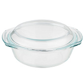 Кастрюли Satoshi жаропрочная с крышкой, стекло, 1,5л 825-026 — фото, цена, купить