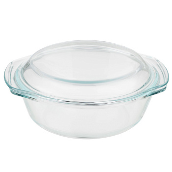 Кастрюли Satoshi жаропрочная с крышкой, стекло, 1,5л 825-026 — фото, цена, купить