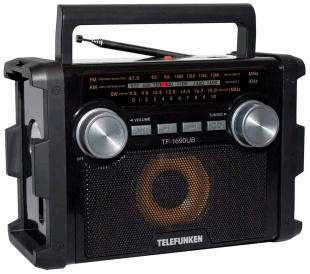 Telefunken TF-1690UB черный/серый радиоприемник