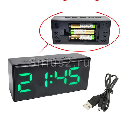 Радиоприемники Часы N 6093 зеленый USB, 3*R3 N 6093  от магазина Zakaz43