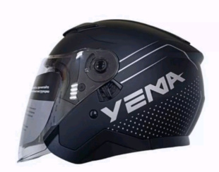 Yema YM-639S Черный матовый (размер M) Мотошлем