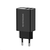 Адаптер для телефона Riversong SafeKub D2 AD29-EU (2*USBA, 2.4A) black — фото, цена, купить