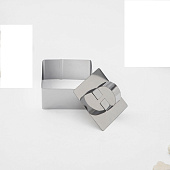 Формы для выпечки и противни Форма кулинарная Доляна "Квадрат" (8*8*4 см) нерж.сталь — фото, цена, купить