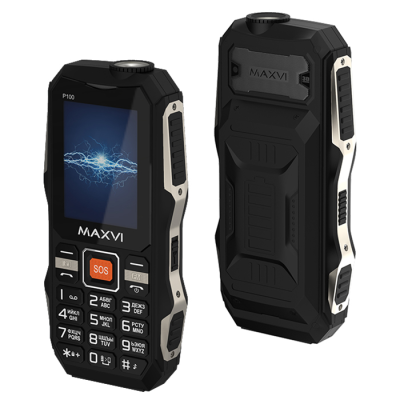 Сотовые телефоны Maxvi P100 black 4023 от магазина Zakaz43
