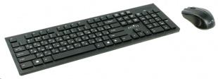 Oklick 250M клав:черный мышь:черный USB беспроводная slim Клавиатура+мышь