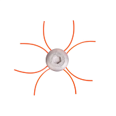 Косильные головки Шпулька MSP-0204/коробка универс, 4 кусками , 3,0мм шайба — фото, цена, купить