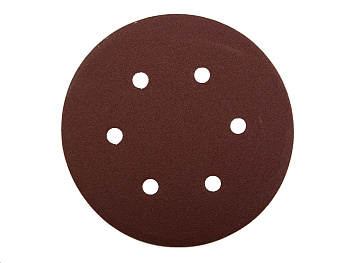 Круги шлифовальные ЗУБР "МАСТЕР" универсальный, из абразивной бумаги на велкро основе, 6 отверстий, Р40, 1 — фото, цена, купить