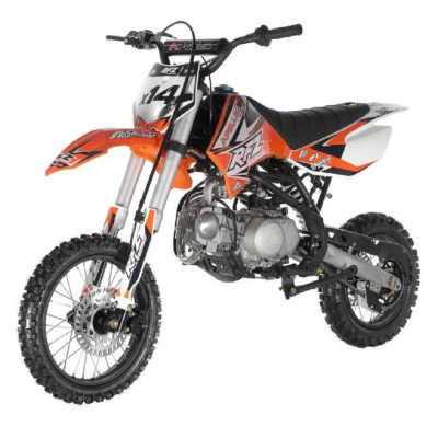 Питбайки KXD 17"/14" КОМПЛ. 1 (125сс, кик-/эл.стартер, фара/стоп сигн.) арт.22580 ORANGE  22580 от магазина Zakaz43