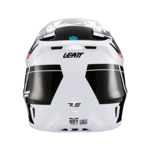 Leatt Moto 7.5 Helmet Kit (Black/White, L, 2024 (1024060243)) Мотошлем