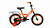 14 ALTAIR KIDS 14 2020-2021, ярко-оранжевый/белый велосипед