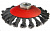 Кордщетка для МШУ Redverg радиальная витая с наклоном 125мм М14(830331) Оснастка для электроинструмента