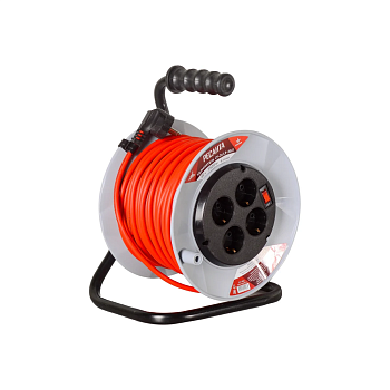 Удлинители Удлинитель силовой на катушке, СУ-3х1,5-30/2 (с выкл., 4 розетки) Ресанта (Код ТН ВЭД: 8544429009) 6 — фото, цена, купить