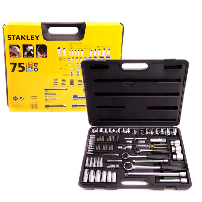 Головки Набор головок торцевых Stanley 1/4" + 3/8" + 1/2" (75 предметов) 1-87-193  от магазина Zakaz43