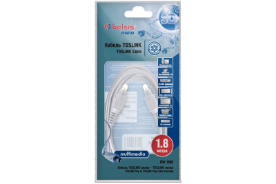 Видеокабели и переходники Аудиокабель (TOSLINK M - TOSLINK M) 1.8м Belsis BW1490 BW1490 от магазина Zakaz43