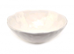 Миска суповая 19 см "Красавица" белое керамика