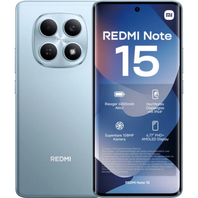Смартфоны Xiaomi Redmi Note 15 8/256Gb Glacier Blue MZB0MOGRU от магазина Zakaz43