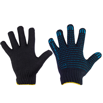 Перчатки Перчатки чёрные без ПВХ 7,5 класс 5-ти нитка вятка — фото, цена, купить