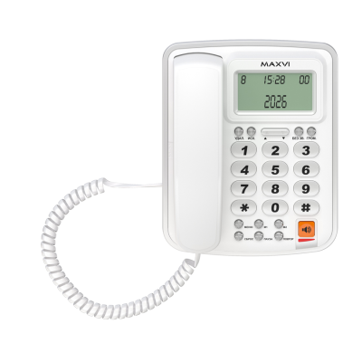 Телефоны проводные Maxvi CB-02 white 00000005787 от магазина Zakaz43