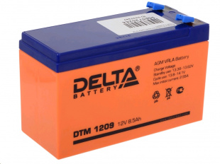 Аккумулятор Delta гел. DS1209 (12V.9Ач; LSD дисплей; звуковая опов-ие разряда; отчет времени работы) Аккумулятор