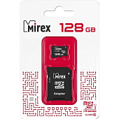 Карты памяти micro SDHC 128GB Class 10, UHS-I, U1 Mirex + adapter (13613-AD10S128) — фото, цена, купить