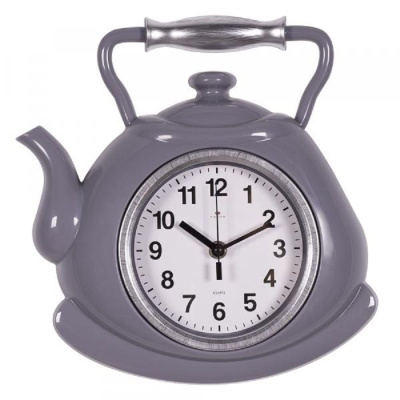 Интерьерные часы Рубин чайник пластик 27*28,5 Классика корпус серый с серебром 3129-005 3129-005 от магазина Zakaz43