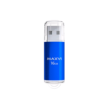 Флэш память USB 16GB Maxvi MP blue (FD16GBUSB20C10MP) — фото, цена, купить