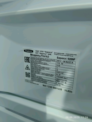 Отдельностоящий  БИРЮСА I920NF Уценка с/н 012300001235 I920NF от магазина Zakaz43