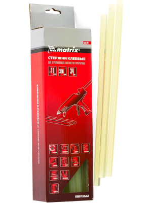 Пистолеты клеевые Стержни клеевые, 11 мм,  L-300 мм, прозрачный// MATRIX 930741  от магазина Zakaz43