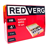 Фрезы Набор фрез REDVERG 8 мм (12шт) (840781) — фото, цена, купить