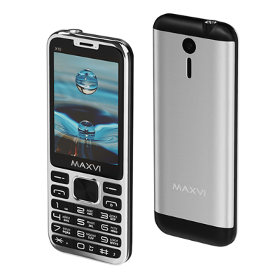 Сотовые телефоны Maxvi X10 metallic silver 3537 от магазина Zakaz43