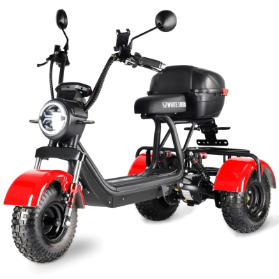 Электротрицикл White Siberia Trike Mini Red 1500W WS-PRO-M-R от магазина Zakaz43